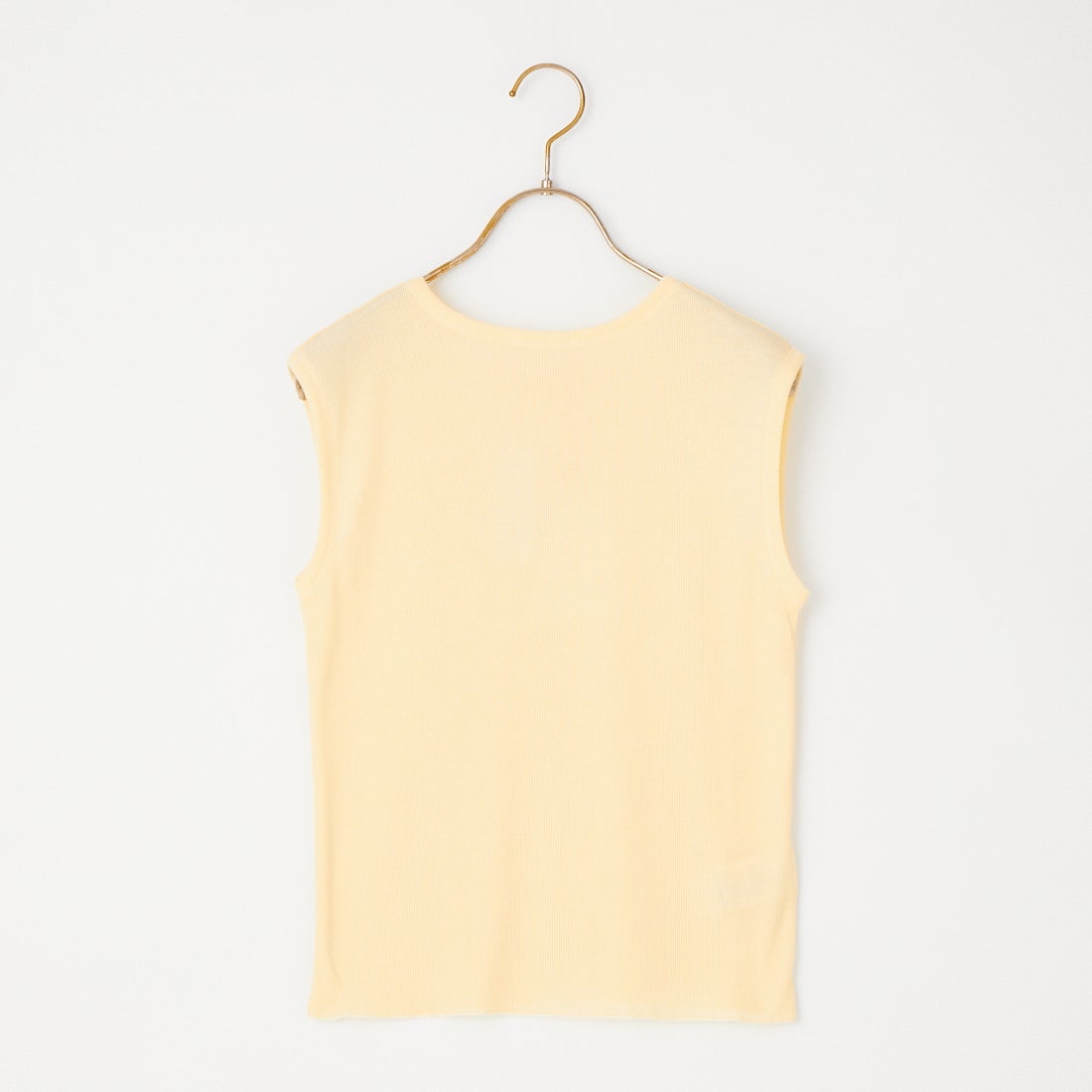 MEYAME [メヤメ] ソフトリブスリーブレスTシャツ [MEY-2400] CREAM