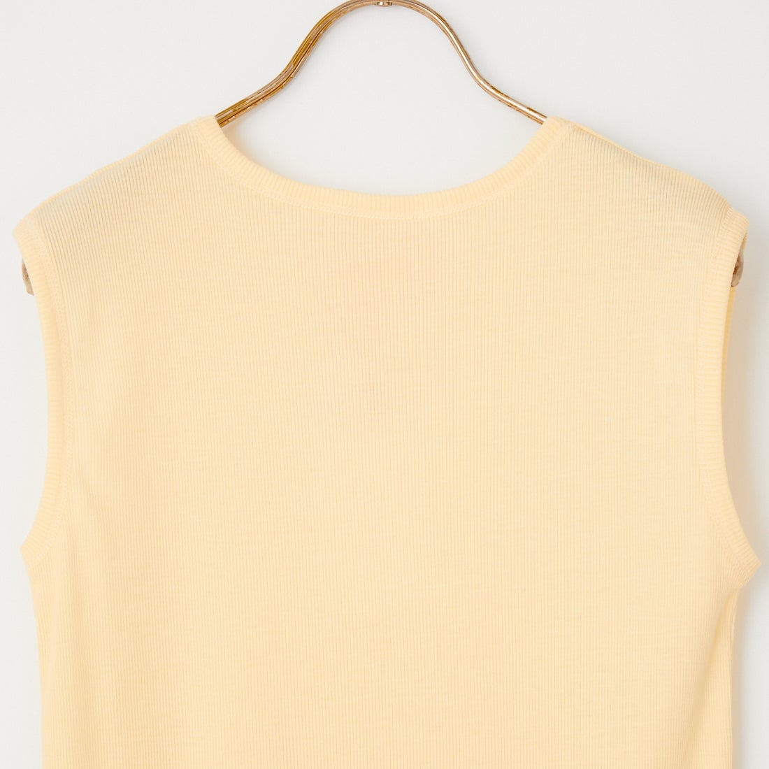 MEYAME [メヤメ] ソフトリブスリーブレスTシャツ [MEY-2400] CREAM