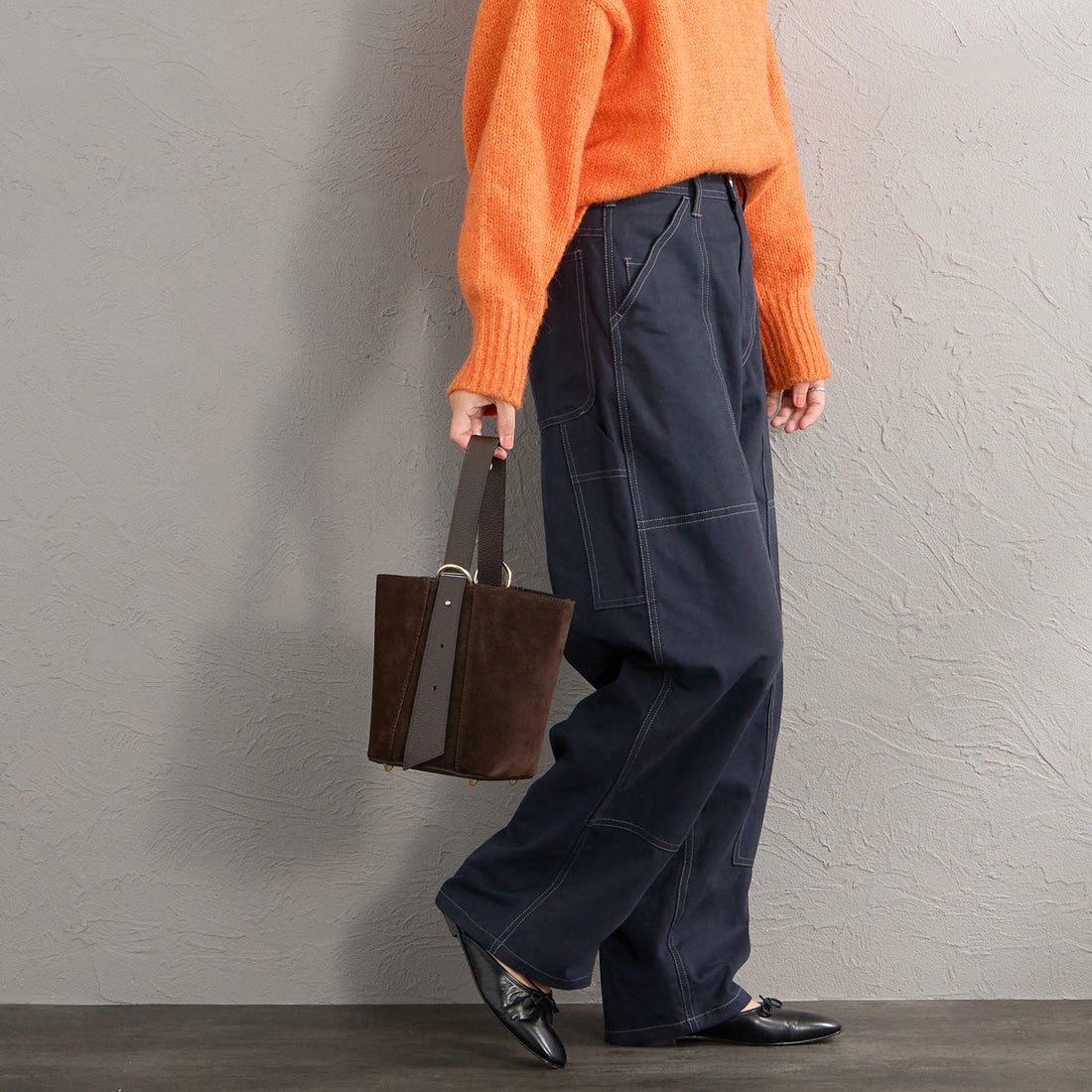AULENTTI [オウレンティ] 別注 2WAY レザーバケットバッグ [FB-GIADEAL-SC-JF] BROWN