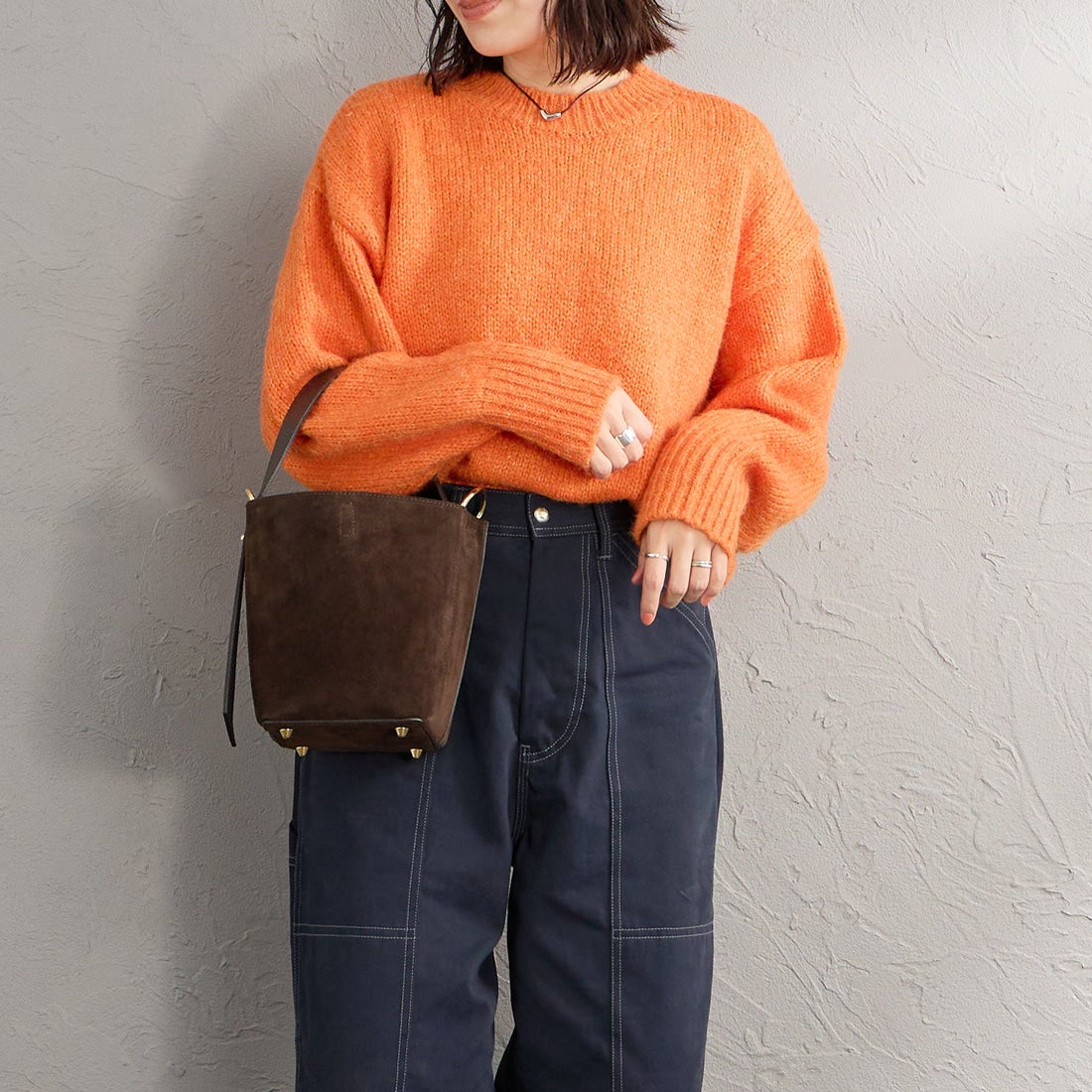 AULENTTI [オウレンティ] 別注 2WAY レザーバケットバッグ [FB-GIADEAL-SC-JF] BROWN
