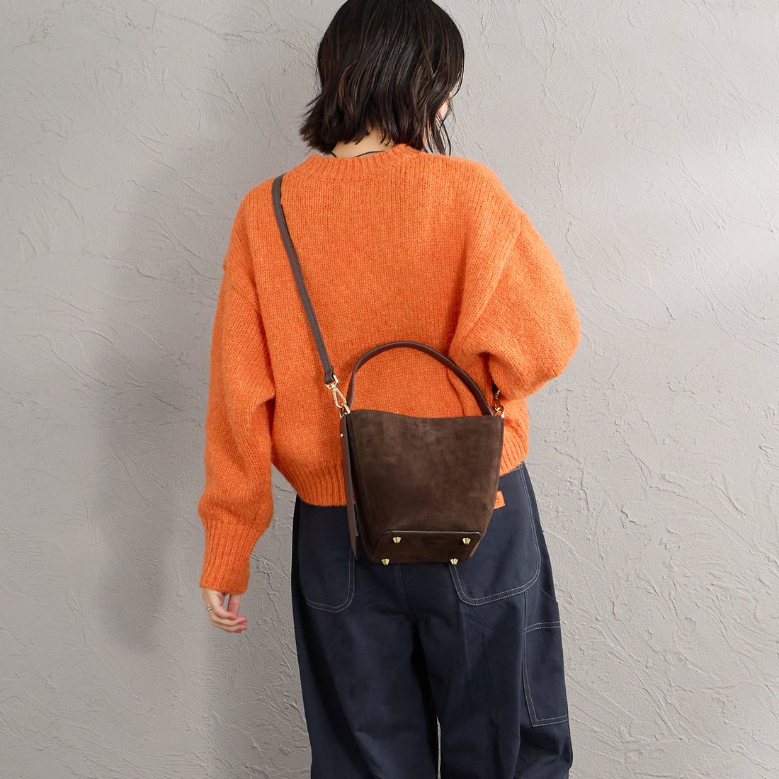 AULENTTI [オウレンティ] 別注 2WAY レザーバケットバッグ [FB-GIADEAL-SC-JF] BROWN