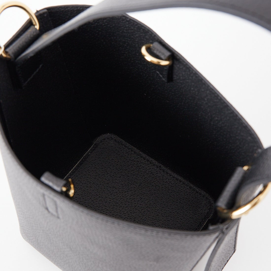 AULENTTI [オウレンティ] 別注 2WAY レザーバケットバッグ [FB-GIADEAL-SC-JF] BLACK