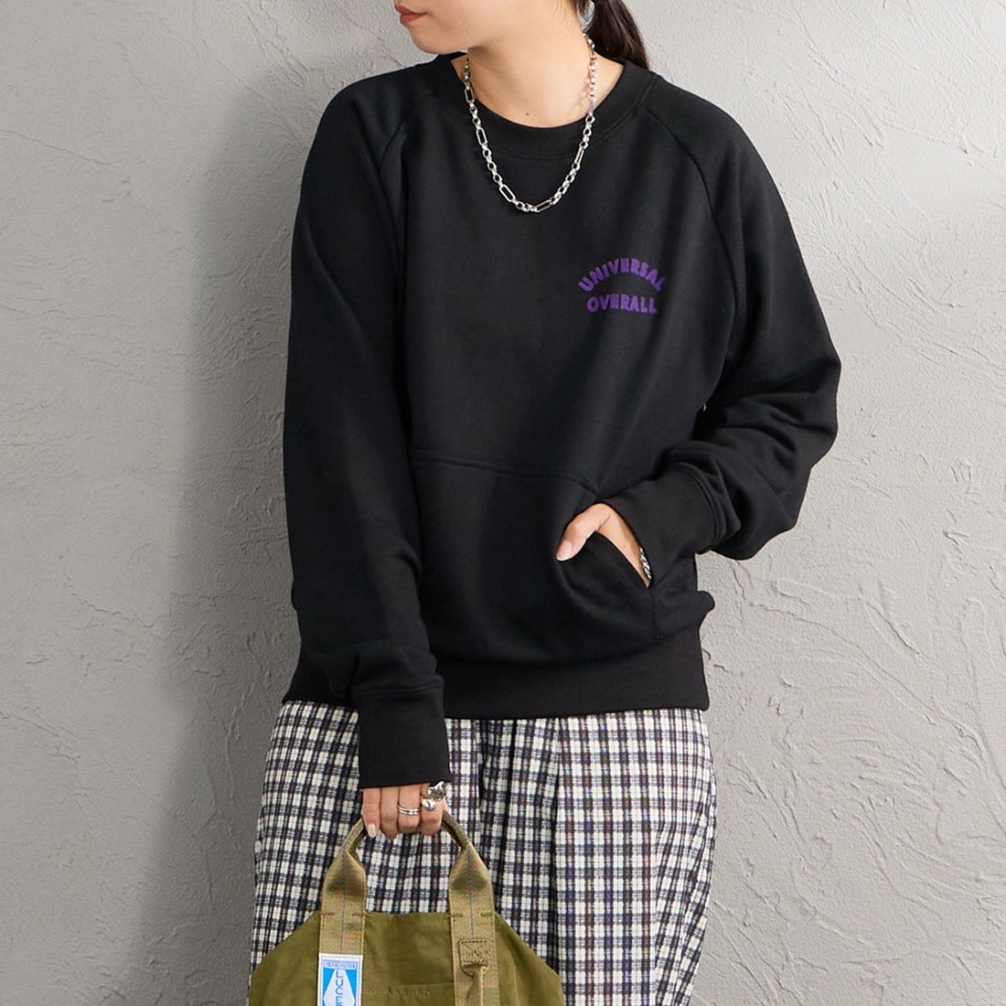 BLACK&&モデル身長：156cm 着用サイズ：F&&