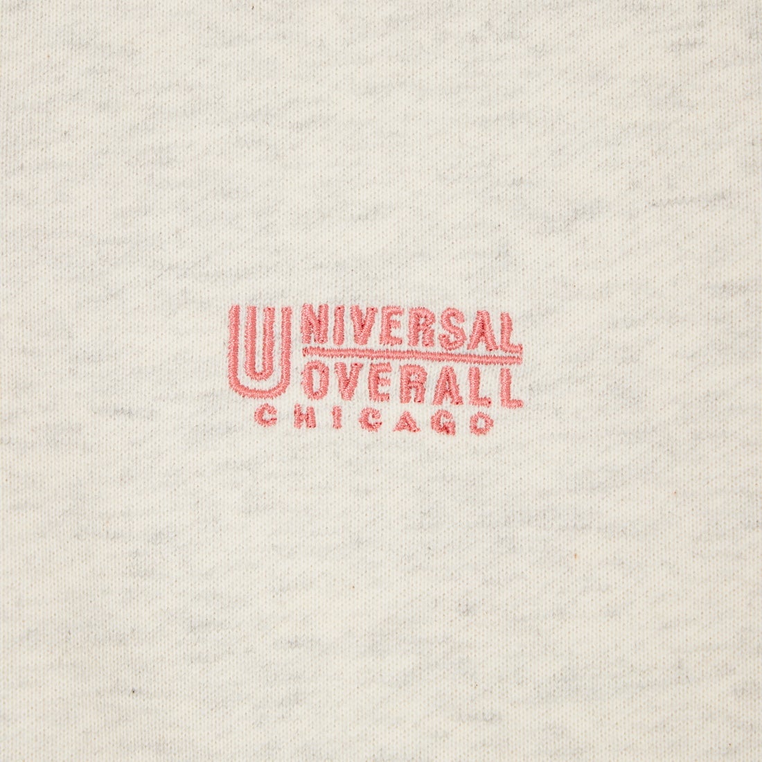 UNIVERSAL OVERALL [ユニバーサルオーバーオール] 別注 ワンポイントロゴ刺繍 スウェットカーディガン [U2632270IN-JF] OATMEAL