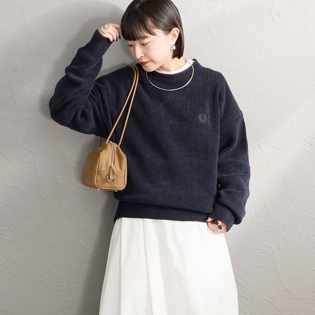 NAVY/RICH&&モデル身長：150cm 着用サイズ：S&&