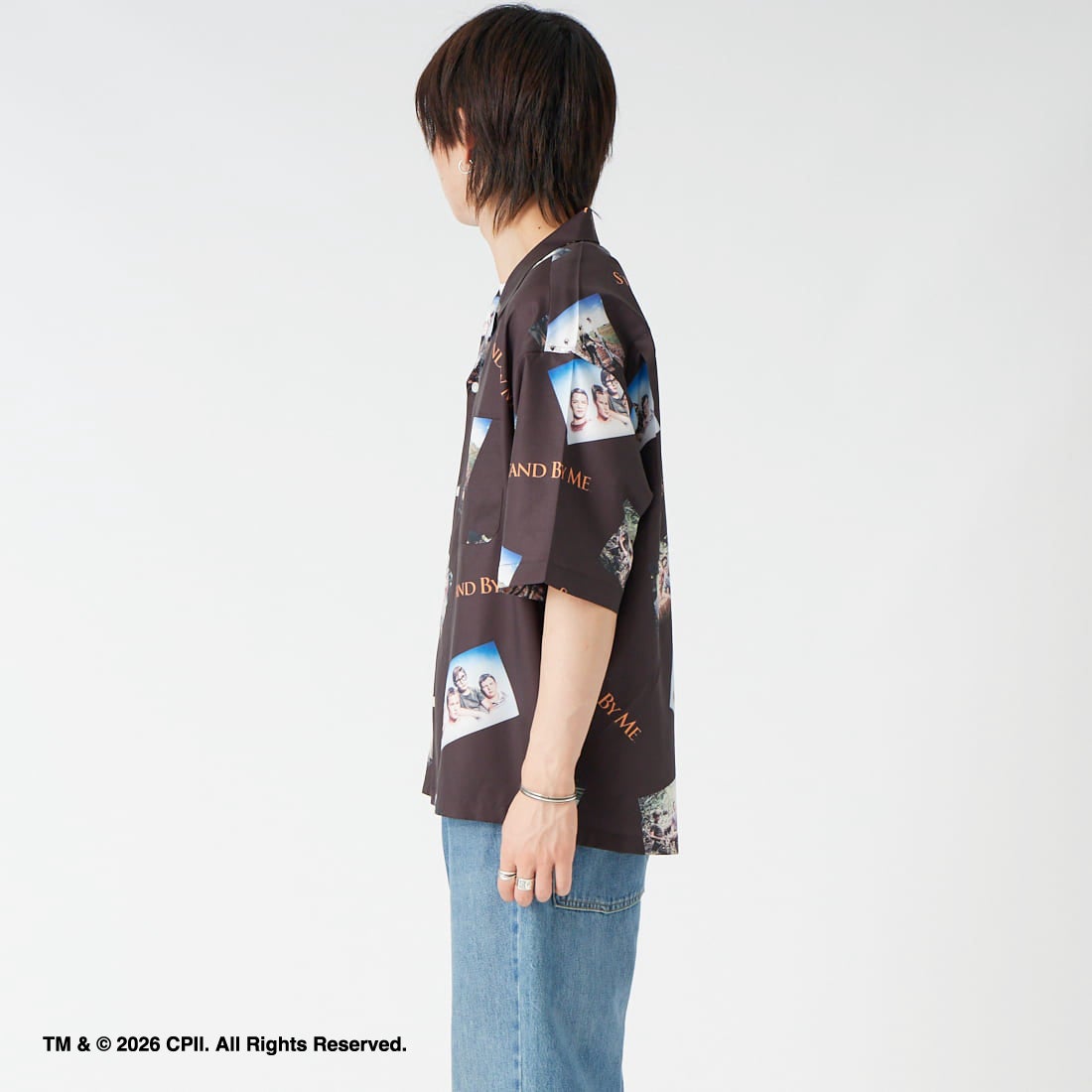 Jeans Factory Clothes [ジーンズファクトリークローズ] STAND BY ME / 40TH ANNIVERSARYハワイアンシャツ [JFC-262-038] DK.BROWN &&モデル身長：177cm 着用サイズ：L&&
