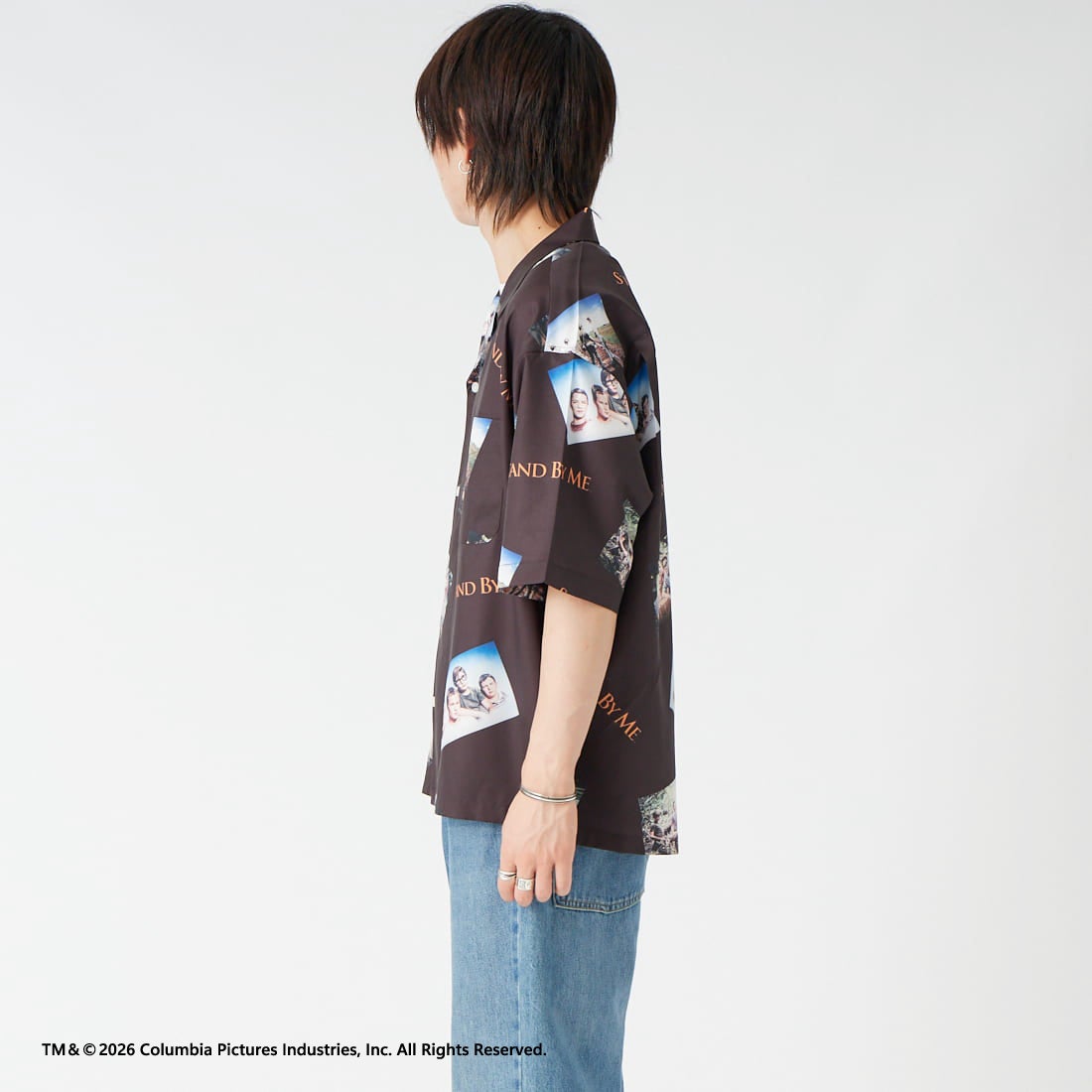 Jeans Factory Clothes [ジーンズファクトリークローズ] STAND BY ME / 40TH ANNIVERSARYハワイアンシャツ [JFC-262-038] DK.BROWN &&モデル身長：177cm 着用サイズ：L&&