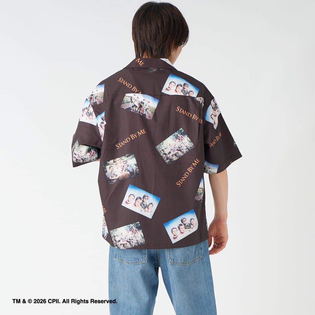 Jeans Factory Clothes [ジーンズファクトリークローズ] STAND BY ME / 40TH ANNIVERSARYハワイアンシャツ [JFC-262-038] DK.BROWN &&モデル身長：177cm 着用サイズ：L&&