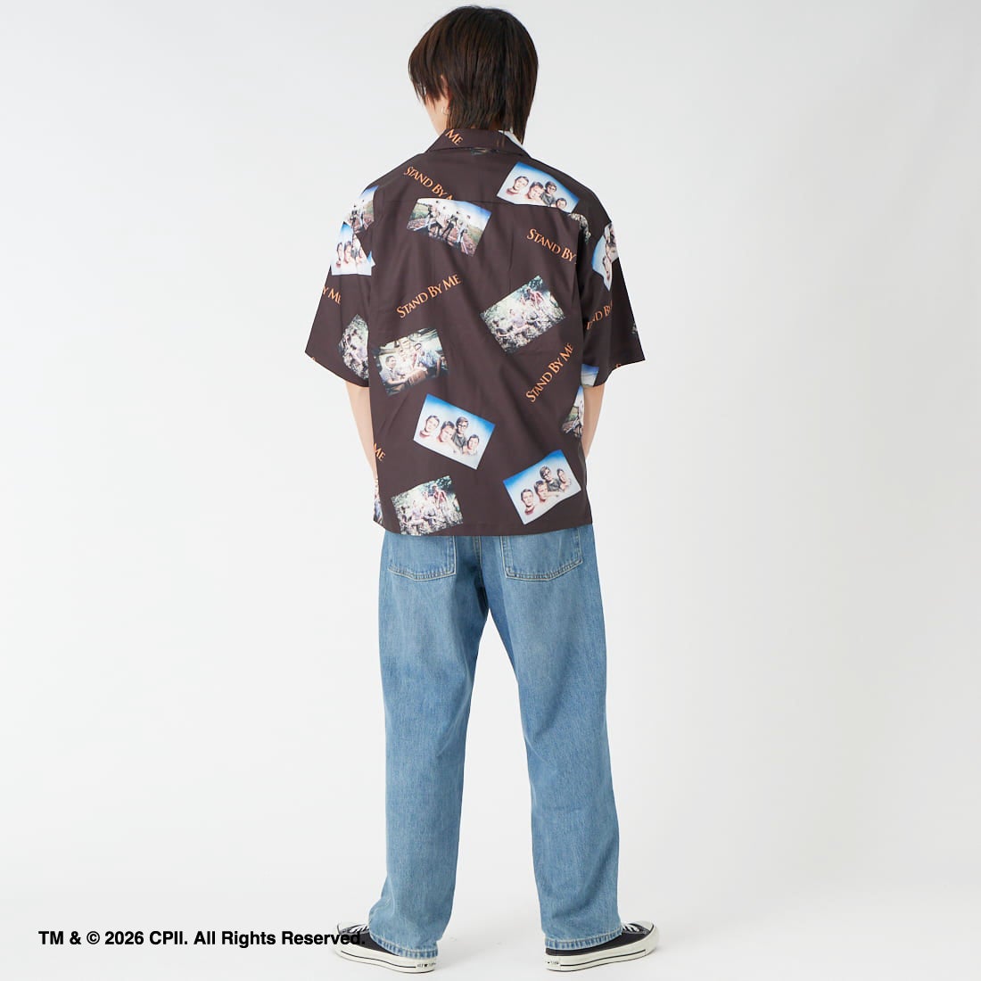 Jeans Factory Clothes [ジーンズファクトリークローズ] STAND BY ME / 40TH ANNIVERSARYハワイアンシャツ [JFC-262-038] DK.BROWN &&モデル身長：177cm 着用サイズ：L&&
