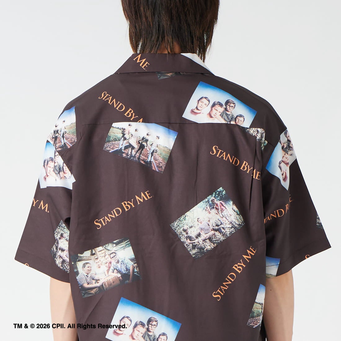 Jeans Factory Clothes [ジーンズファクトリークローズ] STAND BY ME / 40TH ANNIVERSARYハワイアンシャツ [JFC-262-038] DK.BROWN &&モデル身長：177cm 着用サイズ：L&&