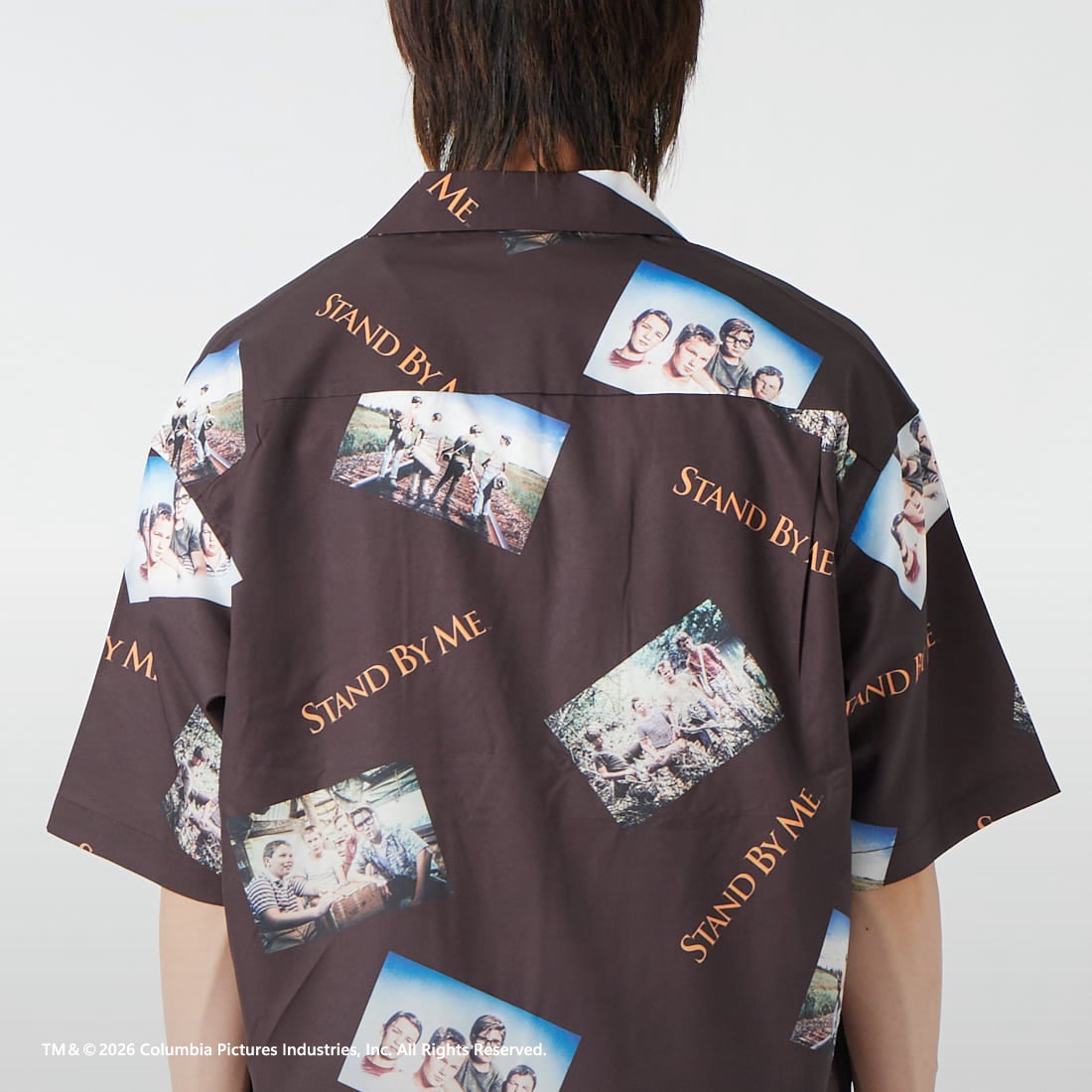 Jeans Factory Clothes [ジーンズファクトリークローズ] STAND BY ME / 40TH ANNIVERSARYハワイアンシャツ [JFC-262-038] DK.BROWN &&モデル身長：177cm 着用サイズ：L&&