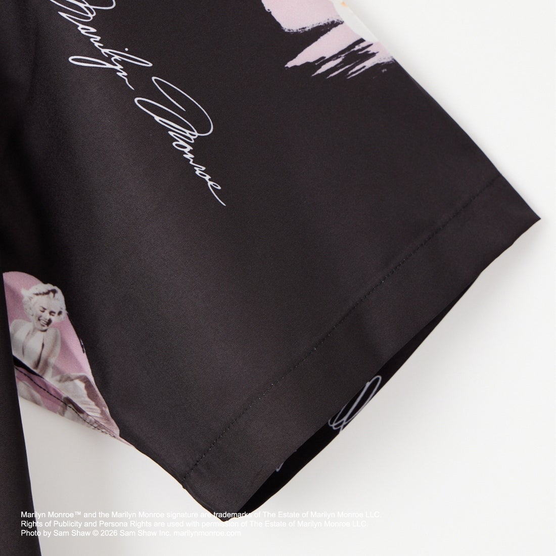 Jeans Factory Clothes [ジーンズファクトリークローズ] MARILYN MONROE / 100TH ANNIVERSARYハワイアンシャツ [JFC-262-041] BLACK