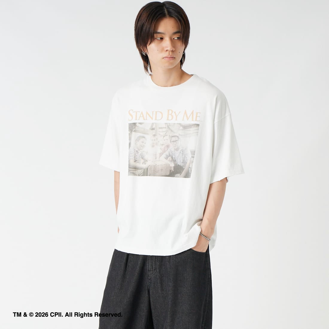 WHITE&&モデル身長：177cm 着用サイズ：L&&