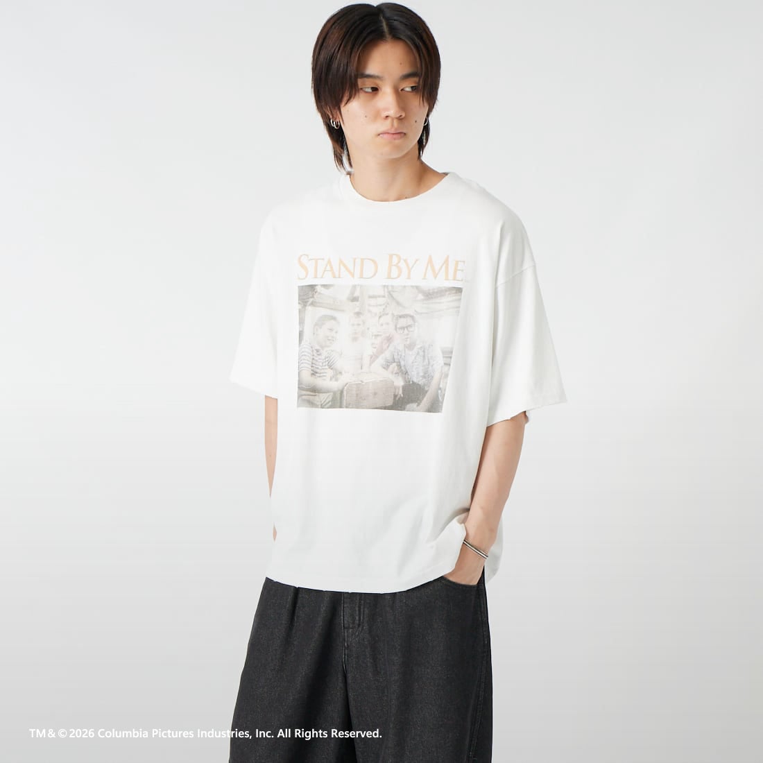 WHITE&&モデル身長：177cm 着用サイズ：L&&