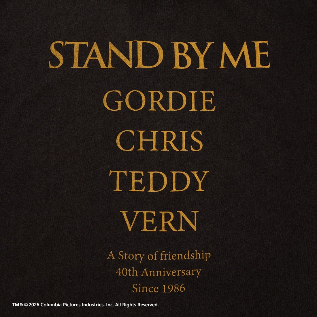 Jeans Factory Clothes [ジーンズファクトリークローズ] STAND BY ME / 40TH ANNIVERSARY Tシャツ [JFC-262-036] BLACK