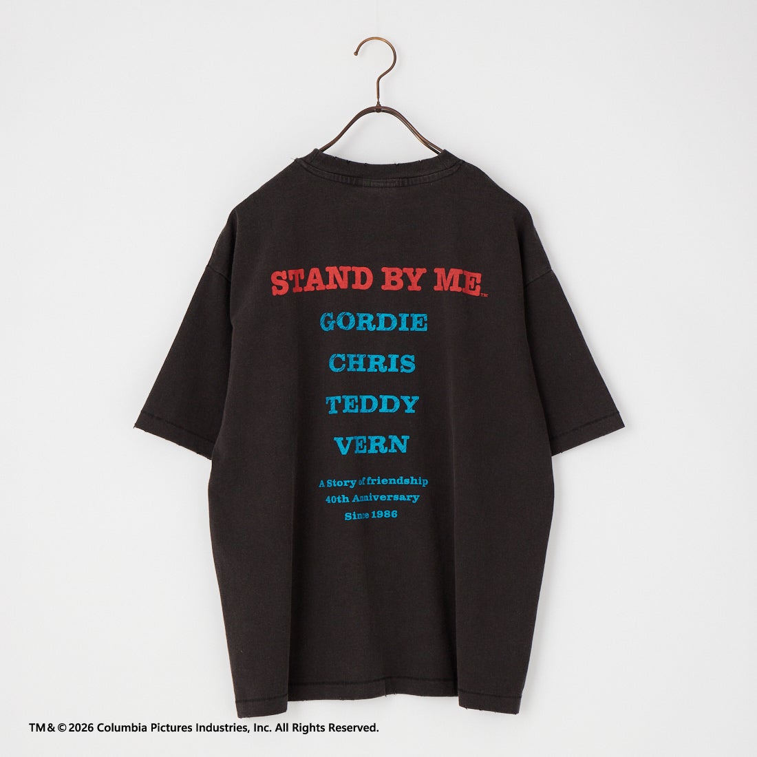 Jeans Factory Clothes [ジーンズファクトリークローズ] STAND BY ME / 40TH ANNIVERSARY Tシャツ [JFC-262-037] BLACK