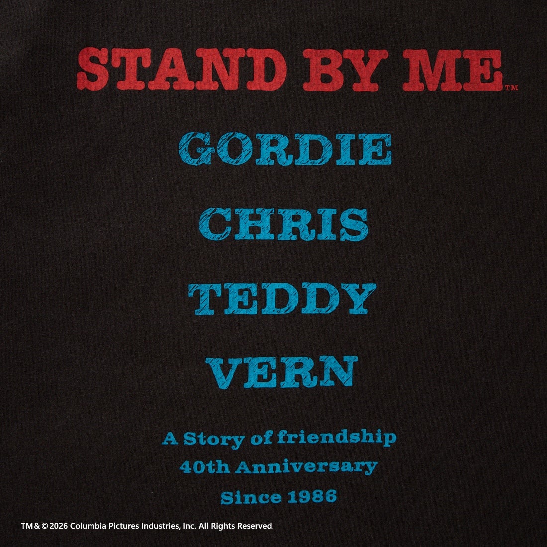 Jeans Factory Clothes [ジーンズファクトリークローズ] STAND BY ME / 40TH ANNIVERSARY Tシャツ [JFC-262-037] BLACK