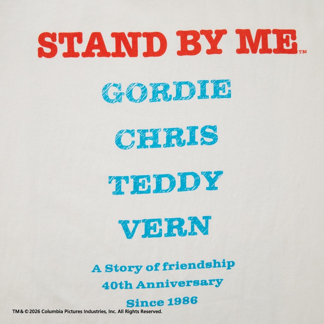 Jeans Factory Clothes [ジーンズファクトリークローズ] STAND BY ME / 40TH ANNIVERSARY Tシャツ [JFC-262-037] WHITE