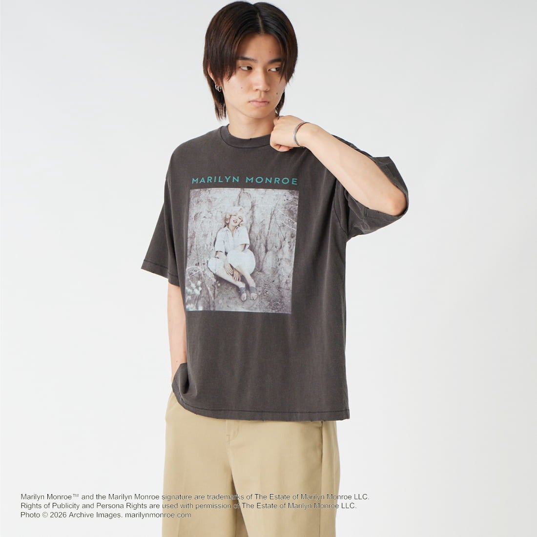 BLACK&&モデル身長：177cm 着用サイズ：L&&