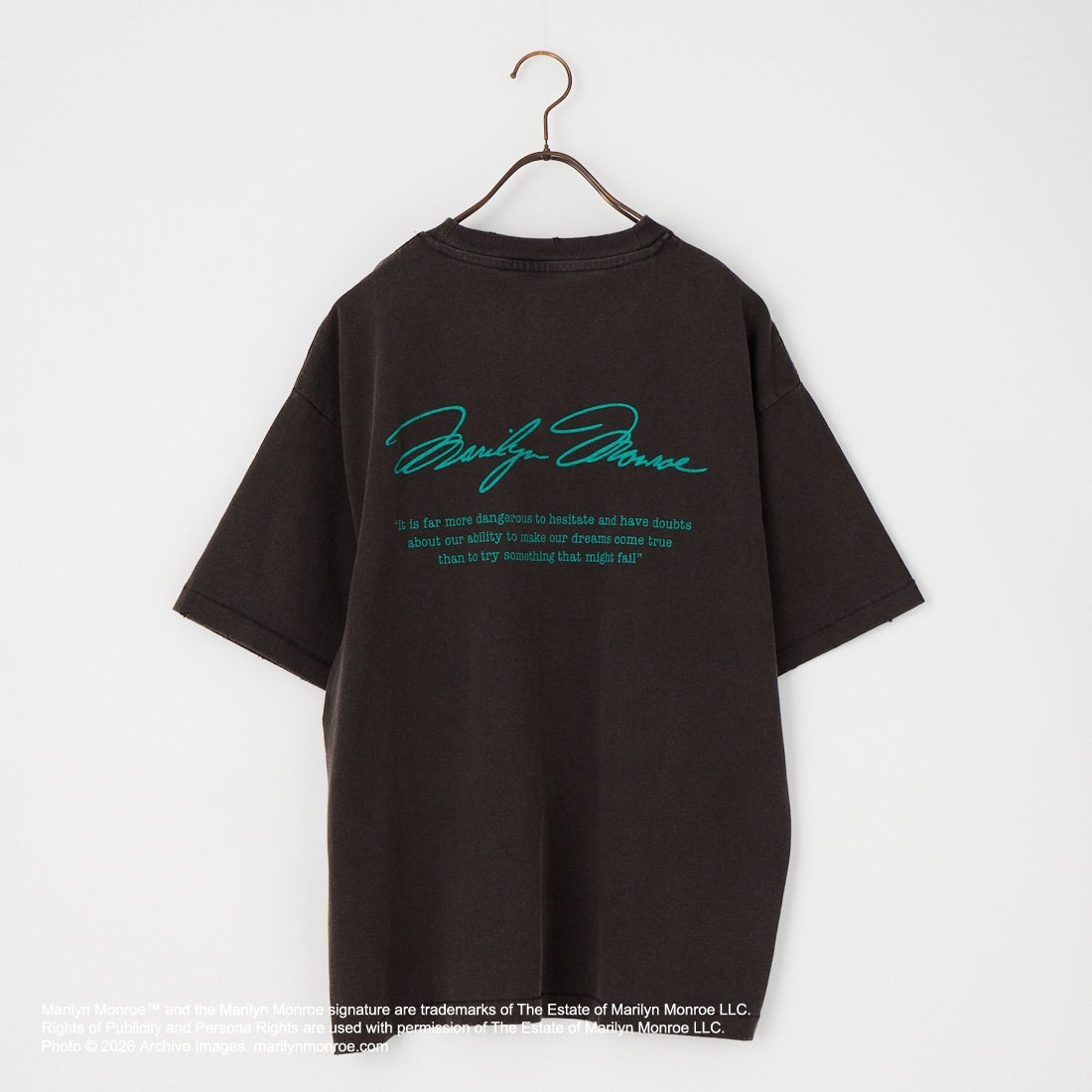 Jeans Factory Clothes [ジーンズファクトリークローズ] MARILYN MONROE / 100TH ANNIVERSARY Tシャツ [JFC-262-039] BLACK