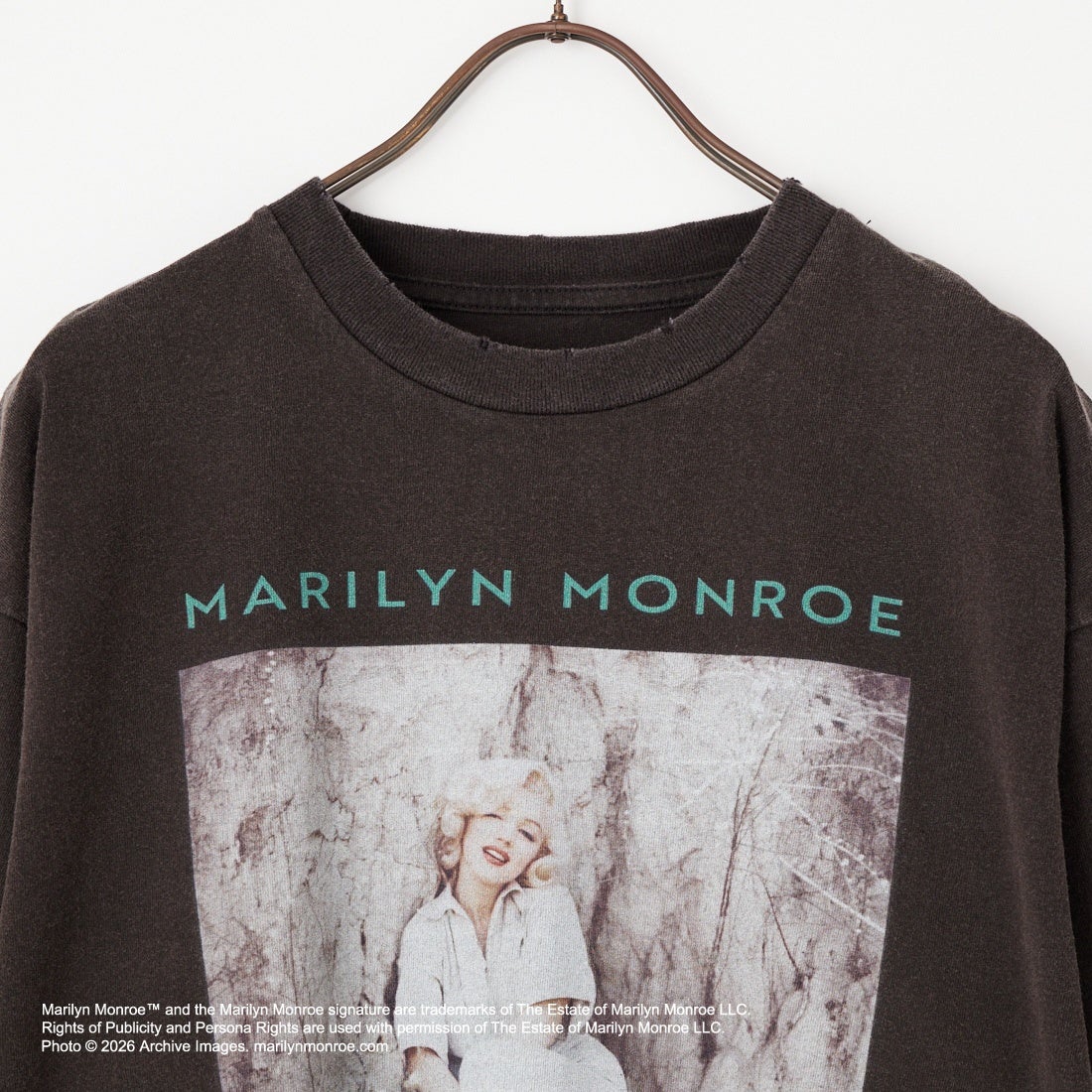 Jeans Factory Clothes [ジーンズファクトリークローズ] MARILYN MONROE / 100TH ANNIVERSARY Tシャツ [JFC-262-039] BLACK