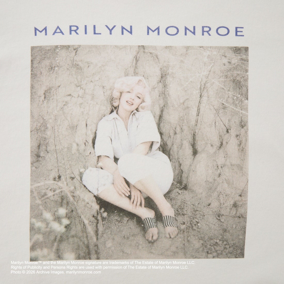 Jeans Factory Clothes [ジーンズファクトリークローズ] MARILYN MONROE / 100TH ANNIVERSARY Tシャツ [JFC-262-039] WHITE