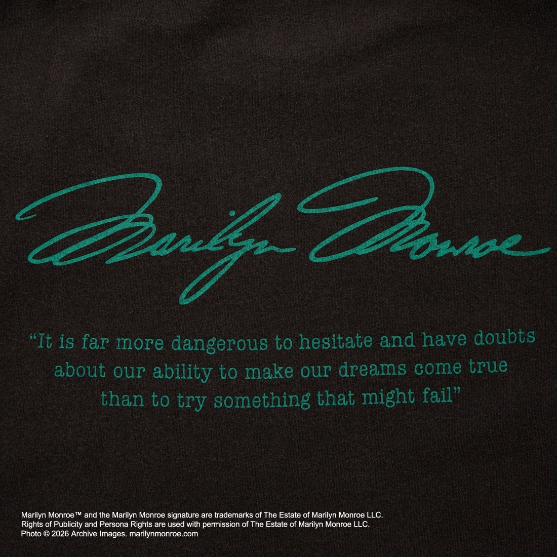 Jeans Factory Clothes [ジーンズファクトリークローズ] MARILYN MONROE / 100TH ANNIVERSARY Tシャツ [JFC-262-039] BLACK