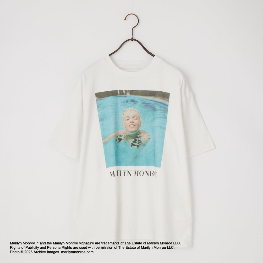 Jeans Factory Clothes [ジーンズファクトリークローズ] MARILYN MONROE / 100TH ANNIVERSARY Tシャツ [JFC-262-040] WHITE