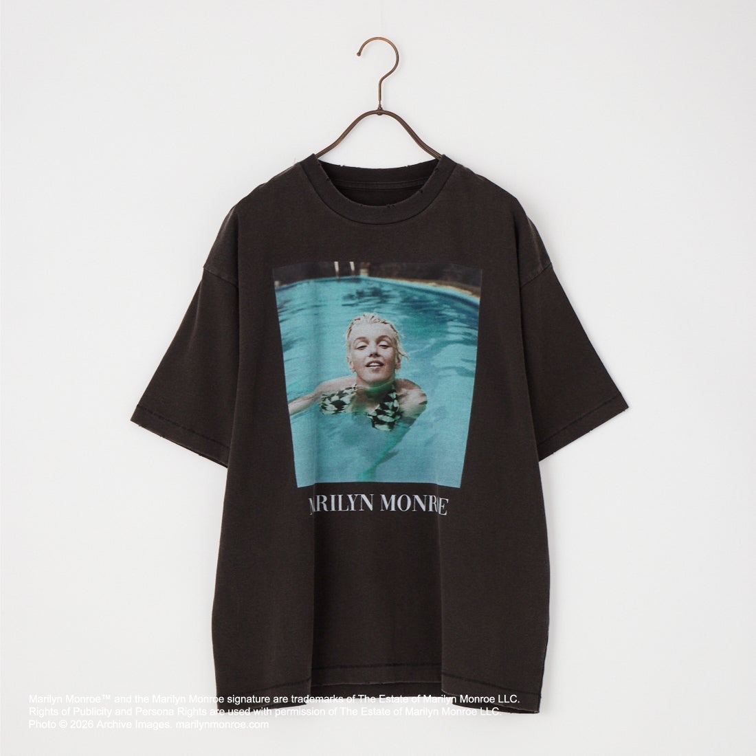 Jeans Factory Clothes [ジーンズファクトリークローズ] MARILYN MONROE / 100TH ANNIVERSARY Tシャツ [JFC-262-040] BLACK