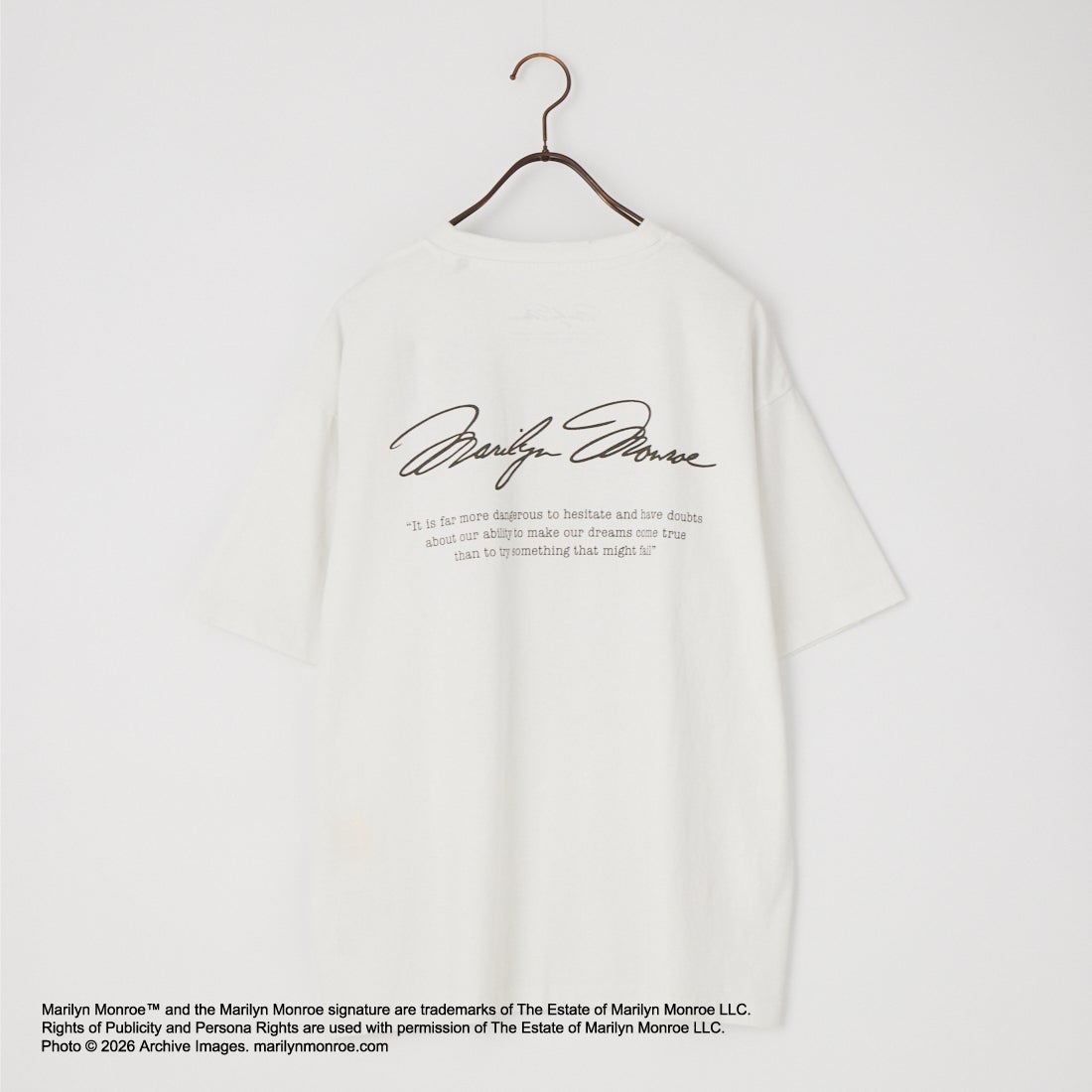 Jeans Factory Clothes [ジーンズファクトリークローズ] MARILYN MONROE / 100TH ANNIVERSARY Tシャツ [JFC-262-040] WHITE