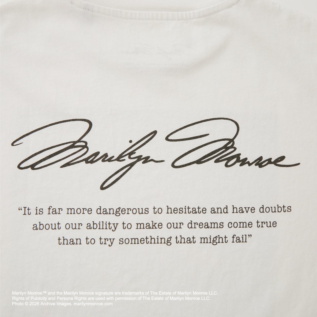 Jeans Factory Clothes [ジーンズファクトリークローズ] MARILYN MONROE / 100TH ANNIVERSARY Tシャツ [JFC-262-040] WHITE