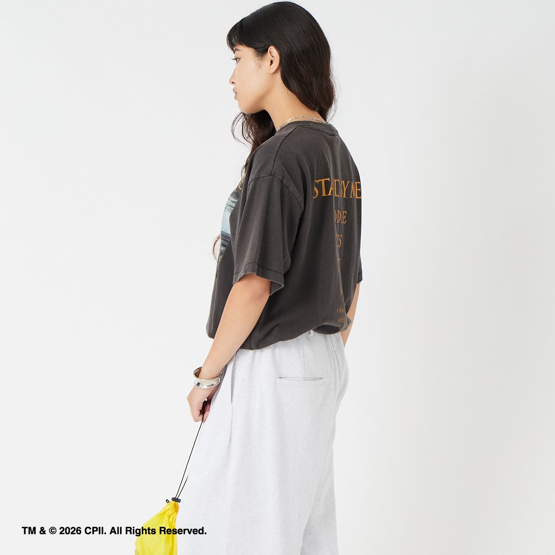Jeans Factory Clothes [ジーンズファクトリークローズ] STAND BY ME / 40TH ANNIVERSARY Tシャツ [JFC-262-036] BLACK &&モデル身長：162cm 着用サイズ：S&&
