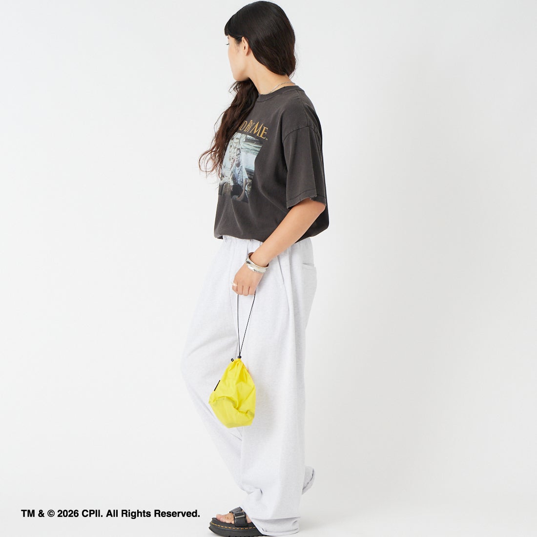 Jeans Factory Clothes [ジーンズファクトリークローズ] STAND BY ME / 40TH ANNIVERSARY Tシャツ [JFC-262-036] BLACK &&モデル身長：162cm 着用サイズ：S&&