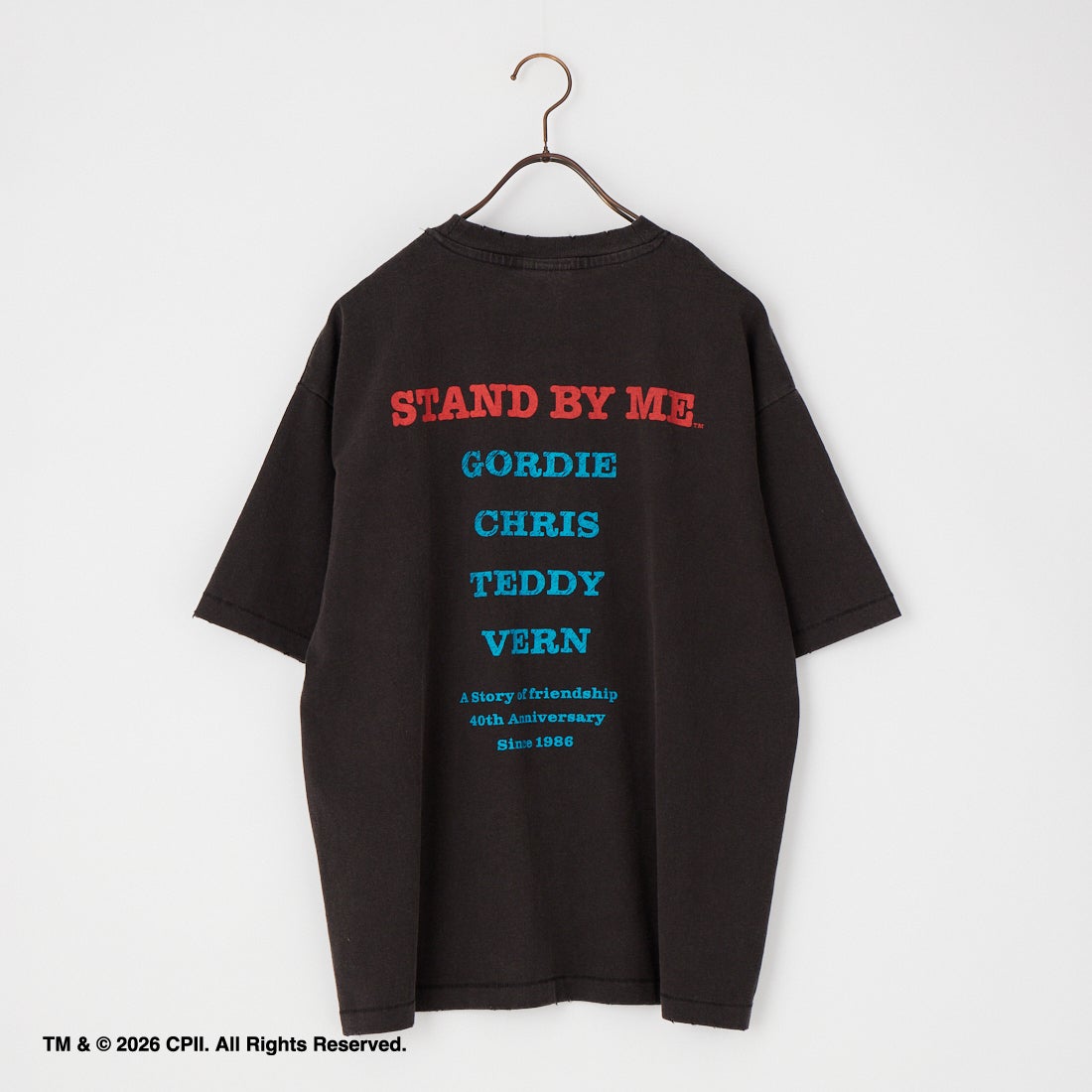 Jeans Factory Clothes [ジーンズファクトリークローズ] STAND BY ME / 40TH ANNIVERSARY Tシャツ [JFC-262-037] BLACK