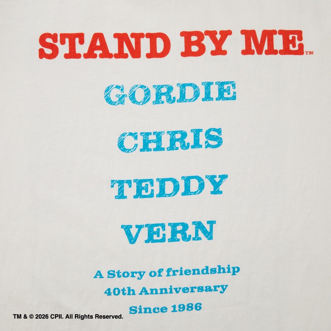 Jeans Factory Clothes [ジーンズファクトリークローズ] STAND BY ME / 40TH ANNIVERSARY Tシャツ [JFC-262-037] WHITE