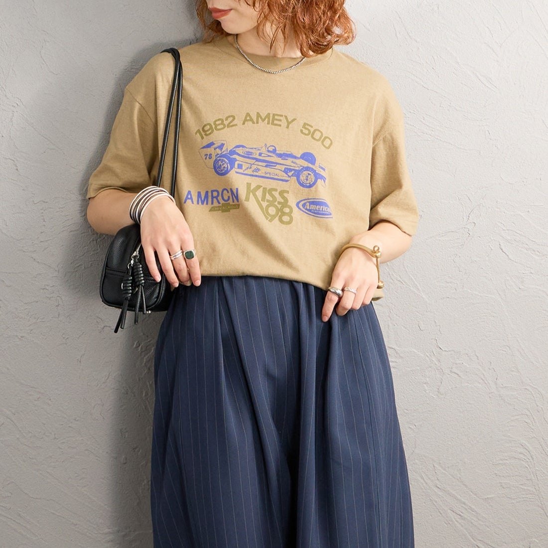 ｶｰｷ&&モデル身長：158cm 着用サイズ：ONE SIZE&&