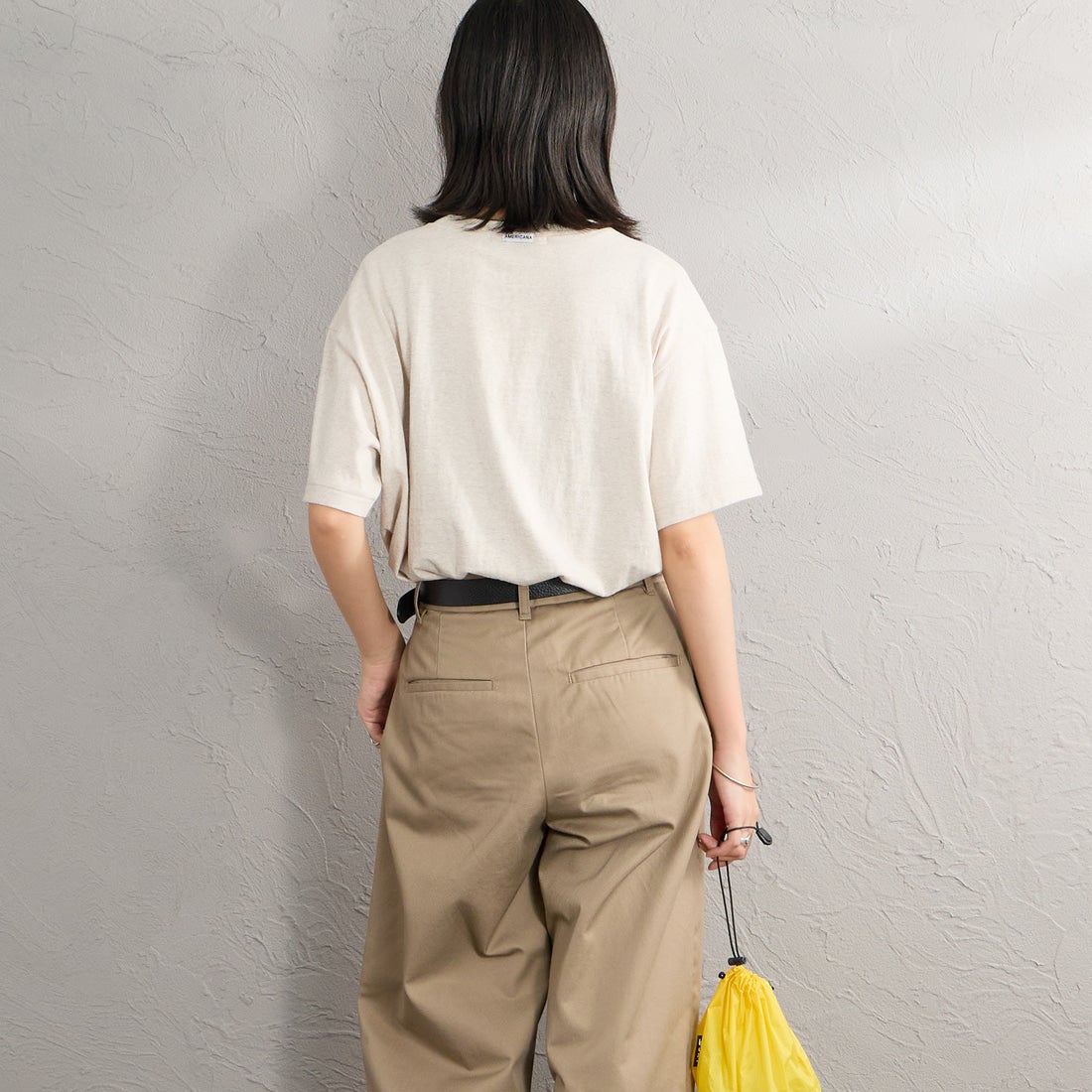 Americana [アメリカーナ] レーシングプリントTシャツ [BRF-848A-3] ｵｰﾄﾐｰﾙ &&モデル身長：162cm 着用サイズ：ONE SIZE&&