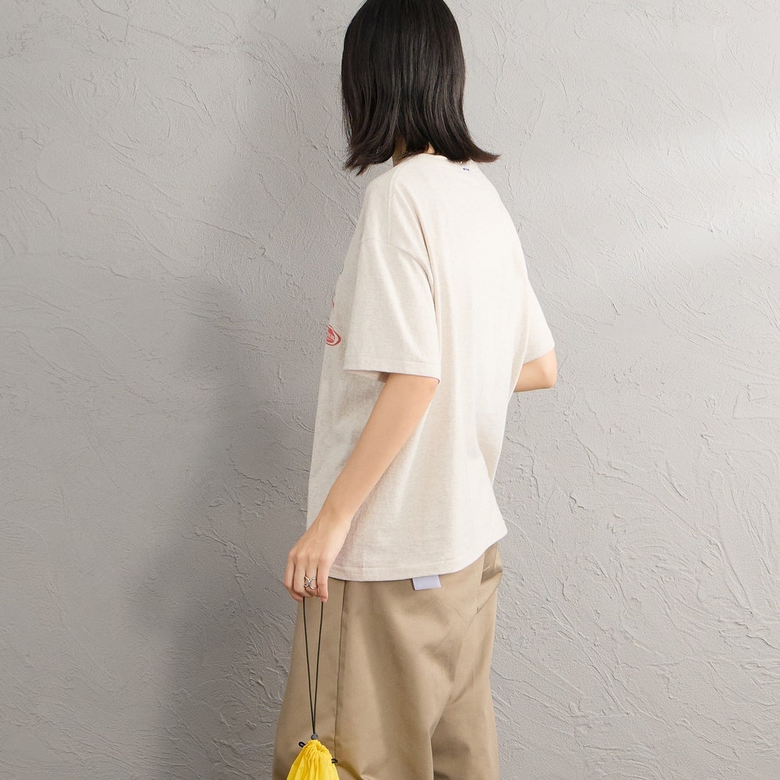 Americana [アメリカーナ] レーシングプリントTシャツ [BRF-848A-3] ｵｰﾄﾐｰﾙ &&モデル身長：162cm 着用サイズ：ONE SIZE&&