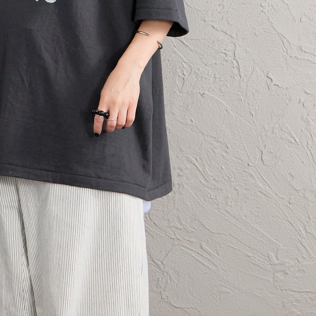 Americana [アメリカーナ] レーシングプリントTシャツ [BRF-848A-3] ｽﾐｸﾛ &&モデル身長：150cm 着用サイズ：ONE SIZE&&