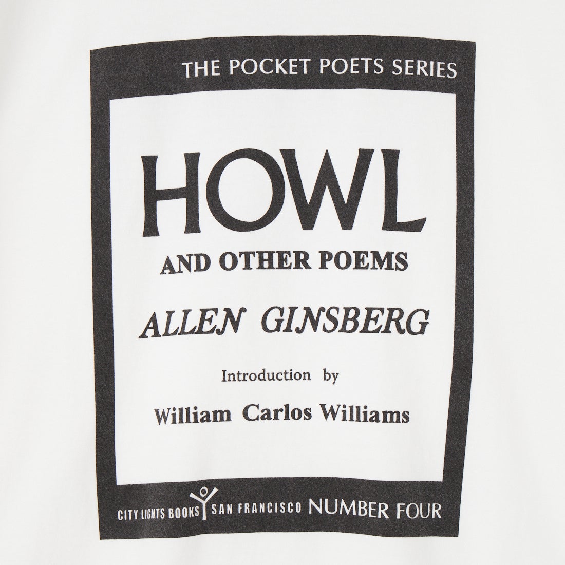 City Lights Bookstore [シティライツ ブックストア] ロゴプリントショートスリーブTシャツ [CLBS-TEE01] HOWL
