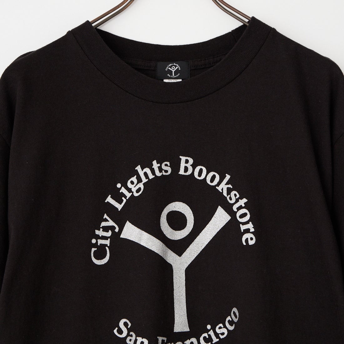 City Lights Bookstore [シティライツ ブックストア] ロゴプリントショートスリーブTシャツ [CLBS-TEE02] LOGO/BLACK