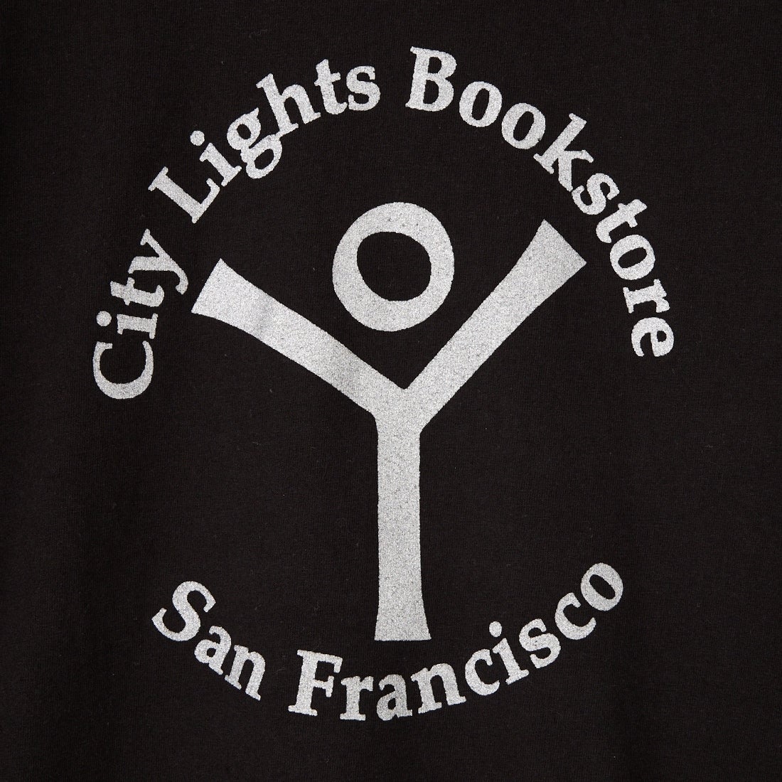 City Lights Bookstore [シティライツ ブックストア] ロゴプリントショートスリーブTシャツ [CLBS-TEE02] LOGO/BLACK