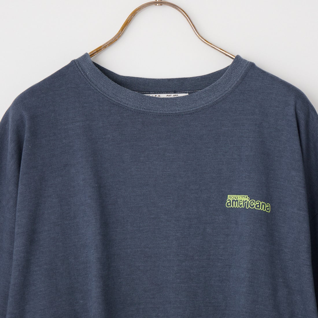 Americana [アメリカーナ] クロップド丈 バックプリントTシャツ [BRF-M-837A-2] ﾌﾞﾙｰ