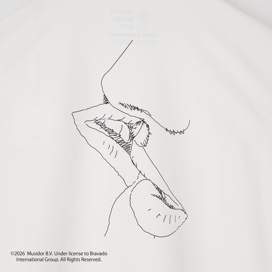 TRIPPY MIKIO ART [トリッピーミキオアート] RS LIP&TONG SKETCHES ショートスリーブTシャツ [TR-133] WHITE