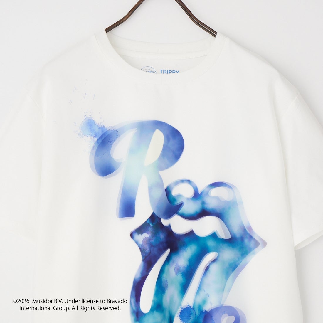 TRIPPY MIKIO ART [トリッピーミキオアート] RS LIP&TONG INK ショートスリーブTシャツ [TR-134] WHITE