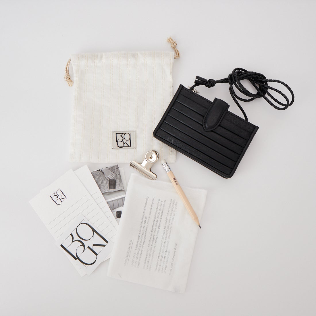 BOGKI [ボグキ] RIPPLE ストラップ付きウォレット [4963250003] 01 BLACK
