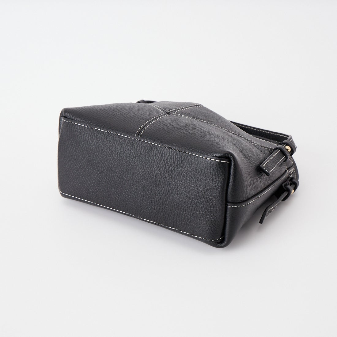 AULENTTI [オウレンティ] 別注 DOLLARO 2WAY レザーステッチ ショルダーバッグ [AP-368-DOSCDO-JF] BLACK