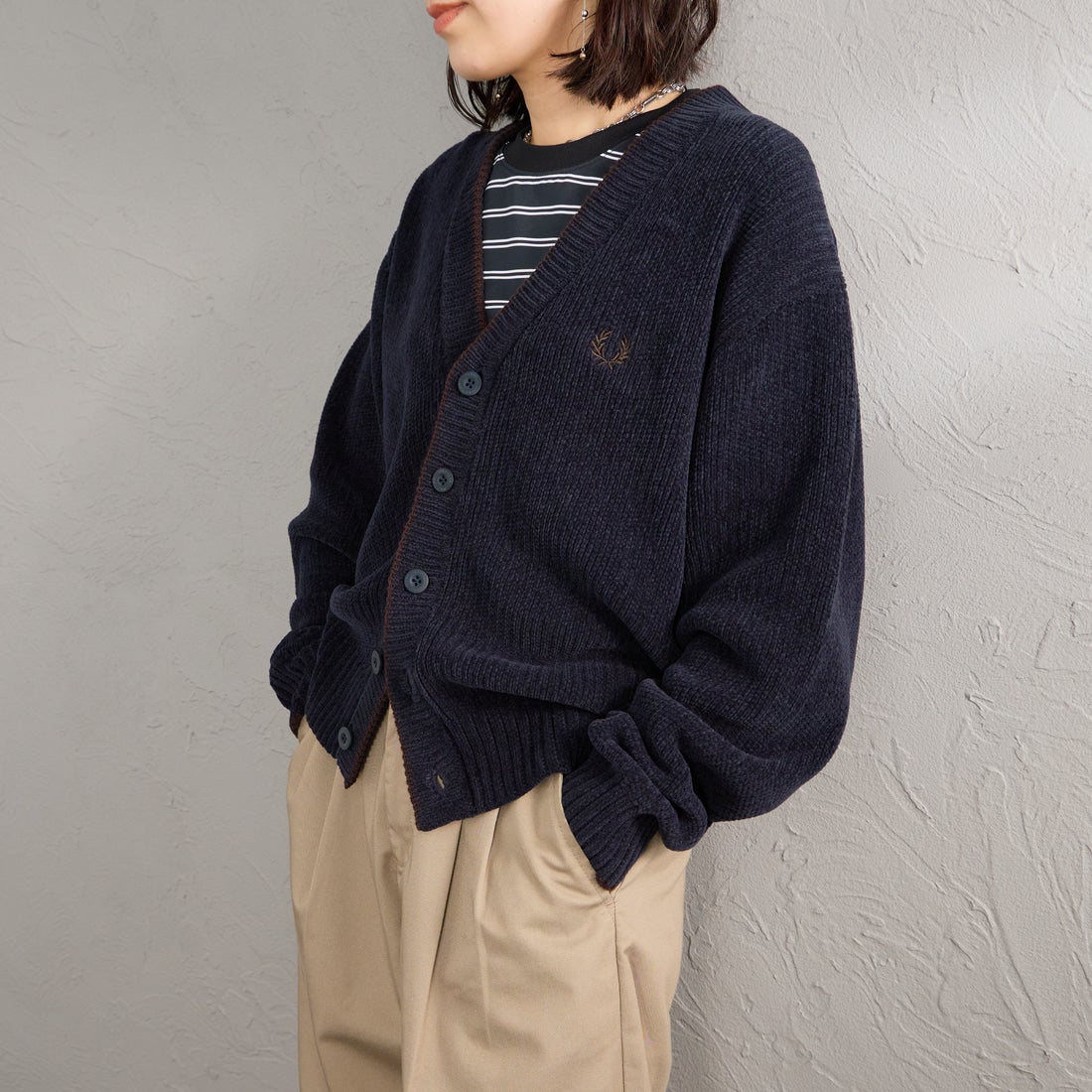 NAVY/RICH&&モデル身長：160cm 着用サイズ：S&&