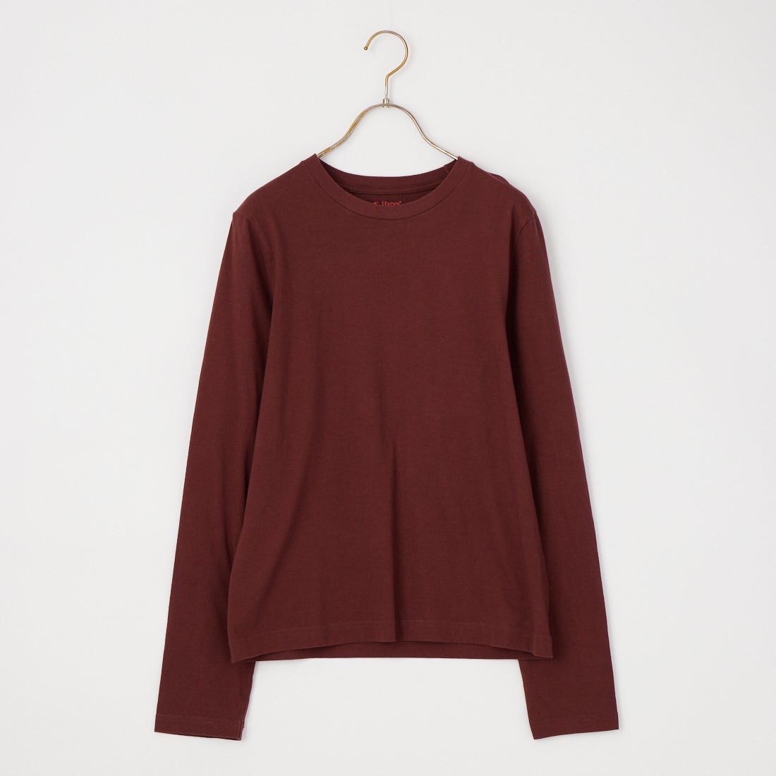 Hanes [ヘインズ] 2P FOR HER ジャパンフィットロングスリーブパックTシャツ [HW4-E104] 867 BR/PNK