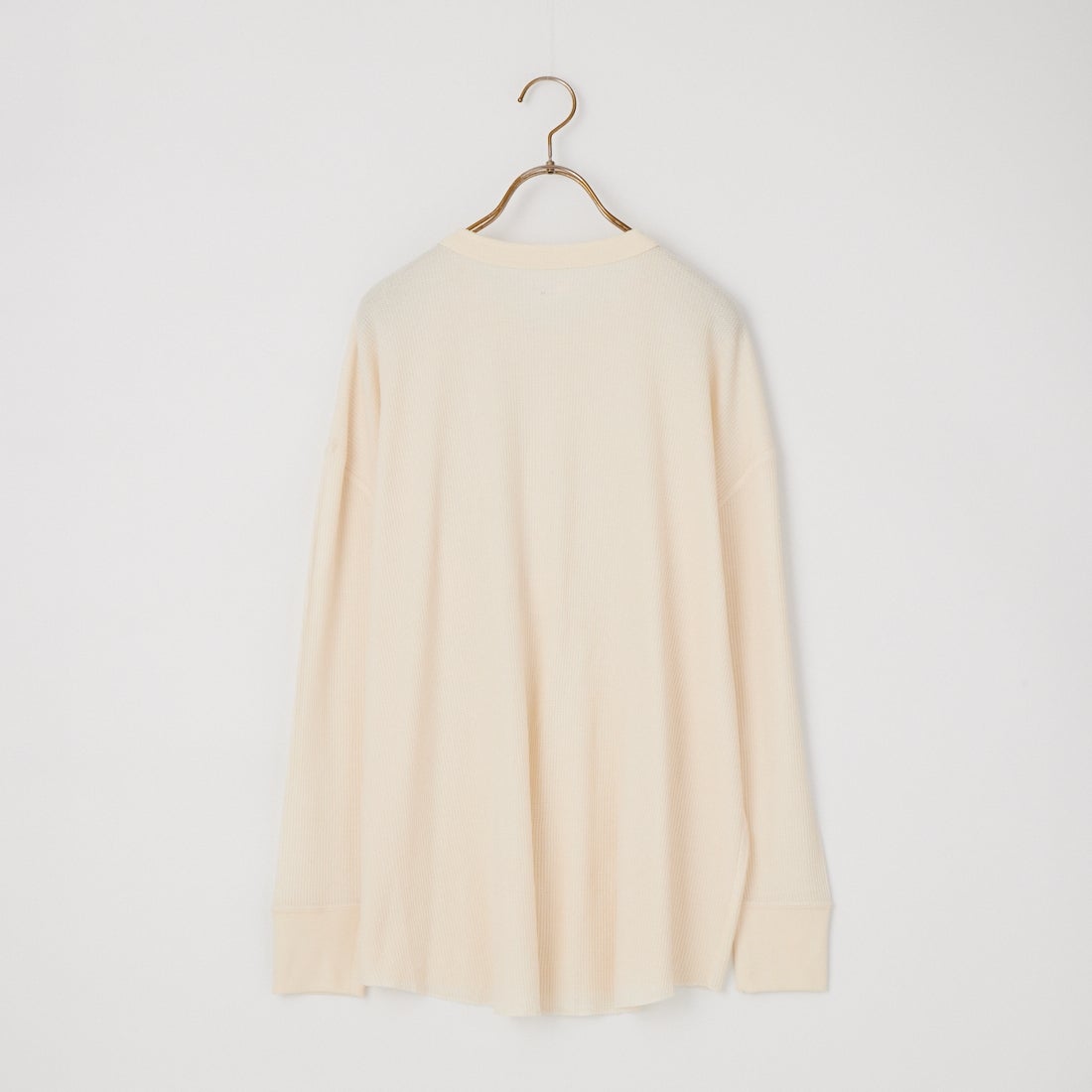 Hanes [ヘインズ] ヘンリーネック サーマルカットソー [HW4-E102] 020 OFF WH